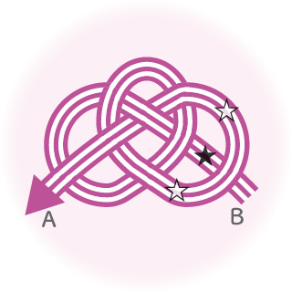 ツバキ結びの手順３