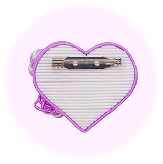 立体梅を付ける