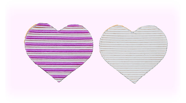 輪郭にそってカットする