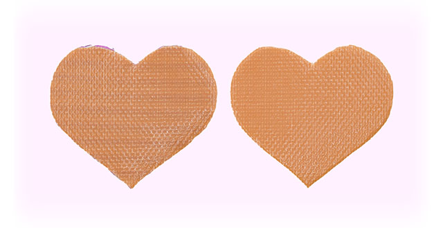 輪郭にそってカットする