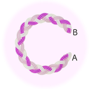 余計な水引をカット